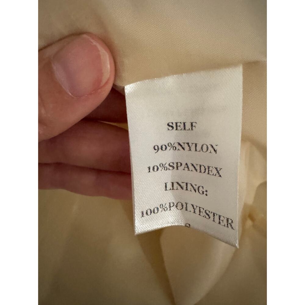 Tulip B Ivory Polka Dot Tulle Skirt Small Layered Mesh Satin Waist NEW - Picture 12 of 12